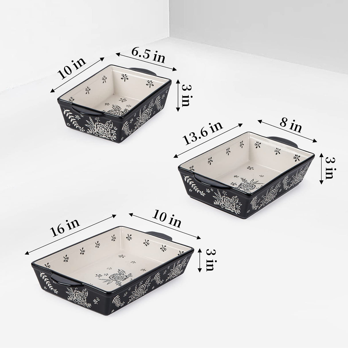 Wisenvoy Casserole Dishes For Oven Baking Dish Ceramic Casserole Dish Lasagna Pan Baking Dishes For Oven Baking Dish Set Wisenvoy