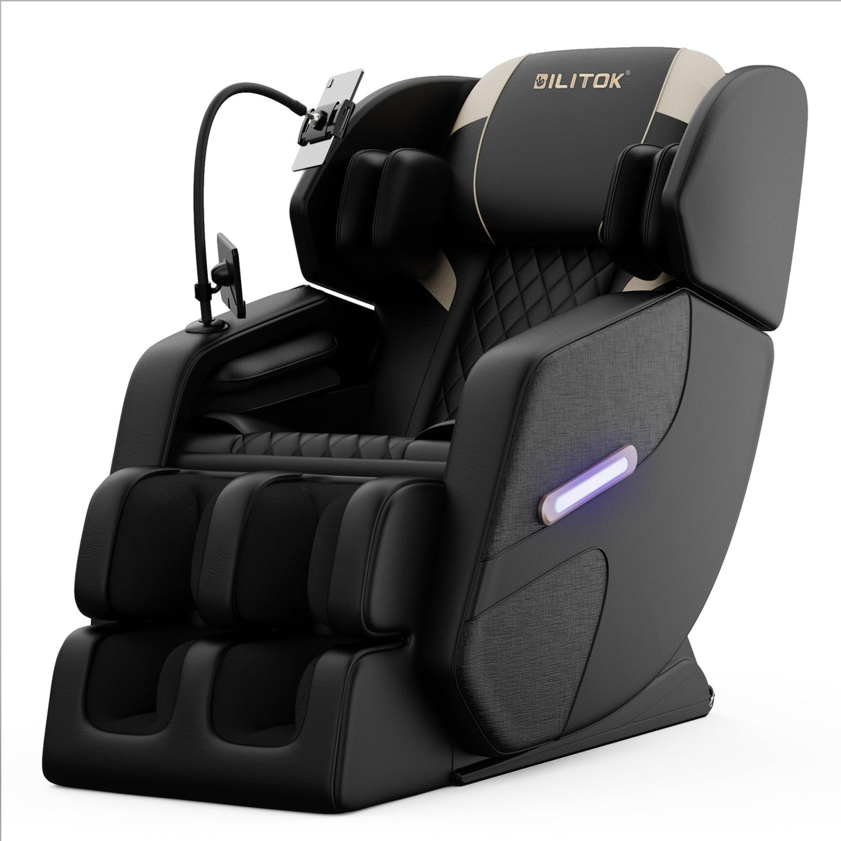 AYJOIR 2025 Massage Chair Full Body Massage Chair with Zero Gravity, Extended Footrest, SL Track, Yoga Stretch, Foot Rollers, and Heating Comfort (Black) AYJOIR