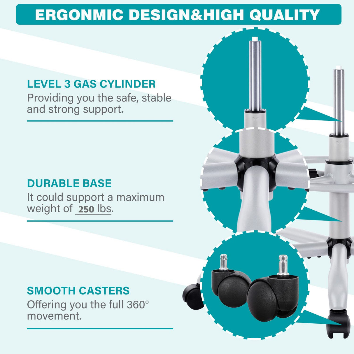 Tall Office Chair, Drafting Chair, Standing Desk Chair, High Adjustable Office Mesh Chair, Ergonomic Counter Height Computer Rolling Chair with Flip-up Armrests and Foot-Ring for Bar Height Desk edx