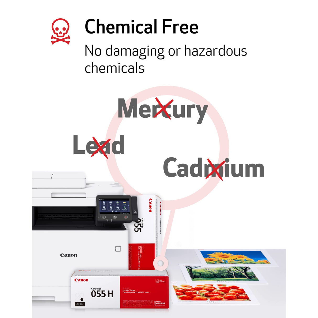 Canon Genuine Toner, Cartridge 055 Black (3016C001) 1 Pack Color imageCLASS MF741Cdw, MF743Cdw, MF745Cdw, MF746Cdw, LBP664Cdw Laser Printers Canon