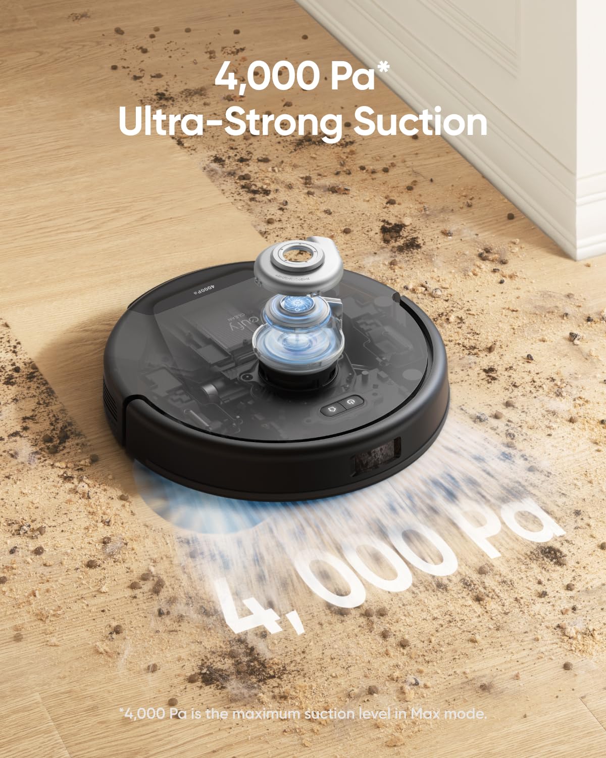 eufy L50 SES Robot Vacuum with 60 Day Self-Empty Station, Multi-Floor Cleaning,Precise iPath Laser Navigation, Customizable Al Mapping, Climb Up to 20 mm, Ideal for Hard Floor, Tile, and Carpet eufy
