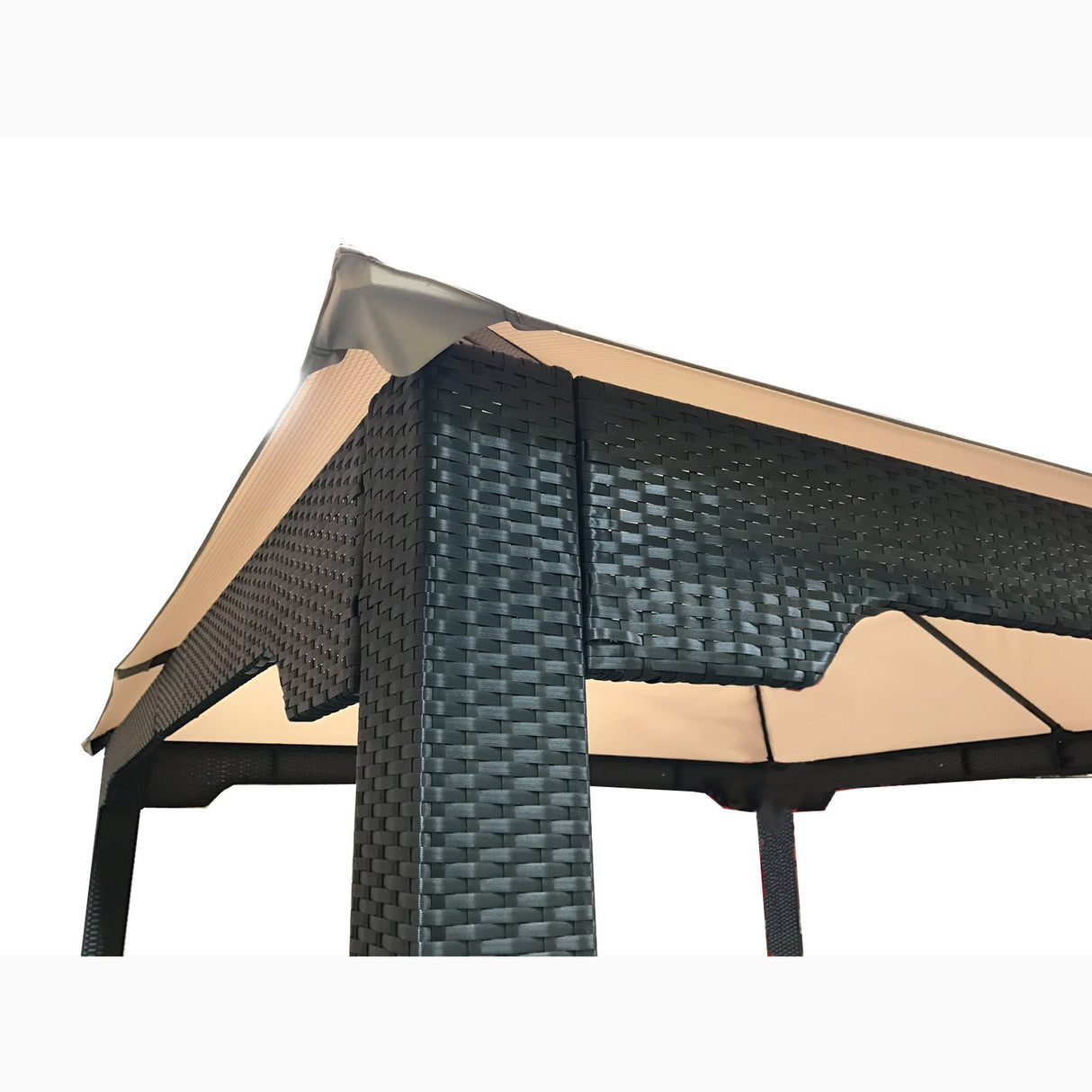 Garden Winds Replacement Canopy Top Cover for Xtremepower 10x10 Wicker Gazebo - Riplock 500 Garden Winds