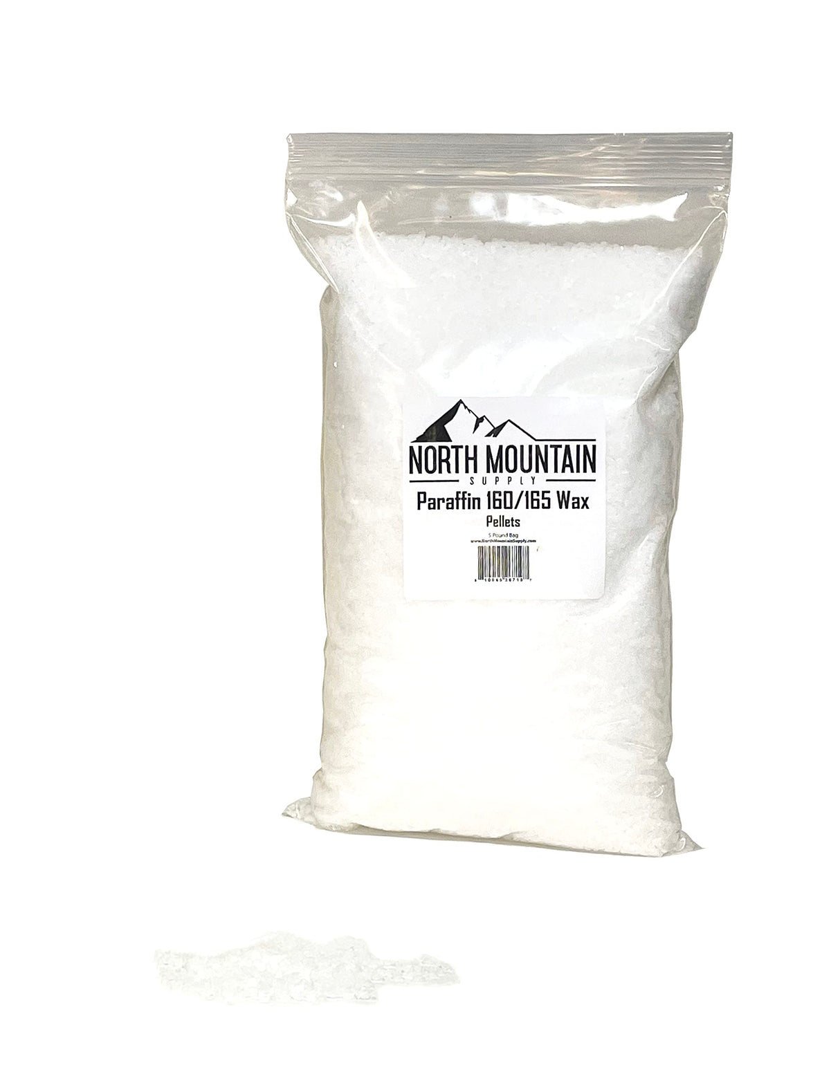 North Mountain Supply Paraffin Wax Pellets - Great for Candle Making - 160/165-5lb Bag North Mountain Supply