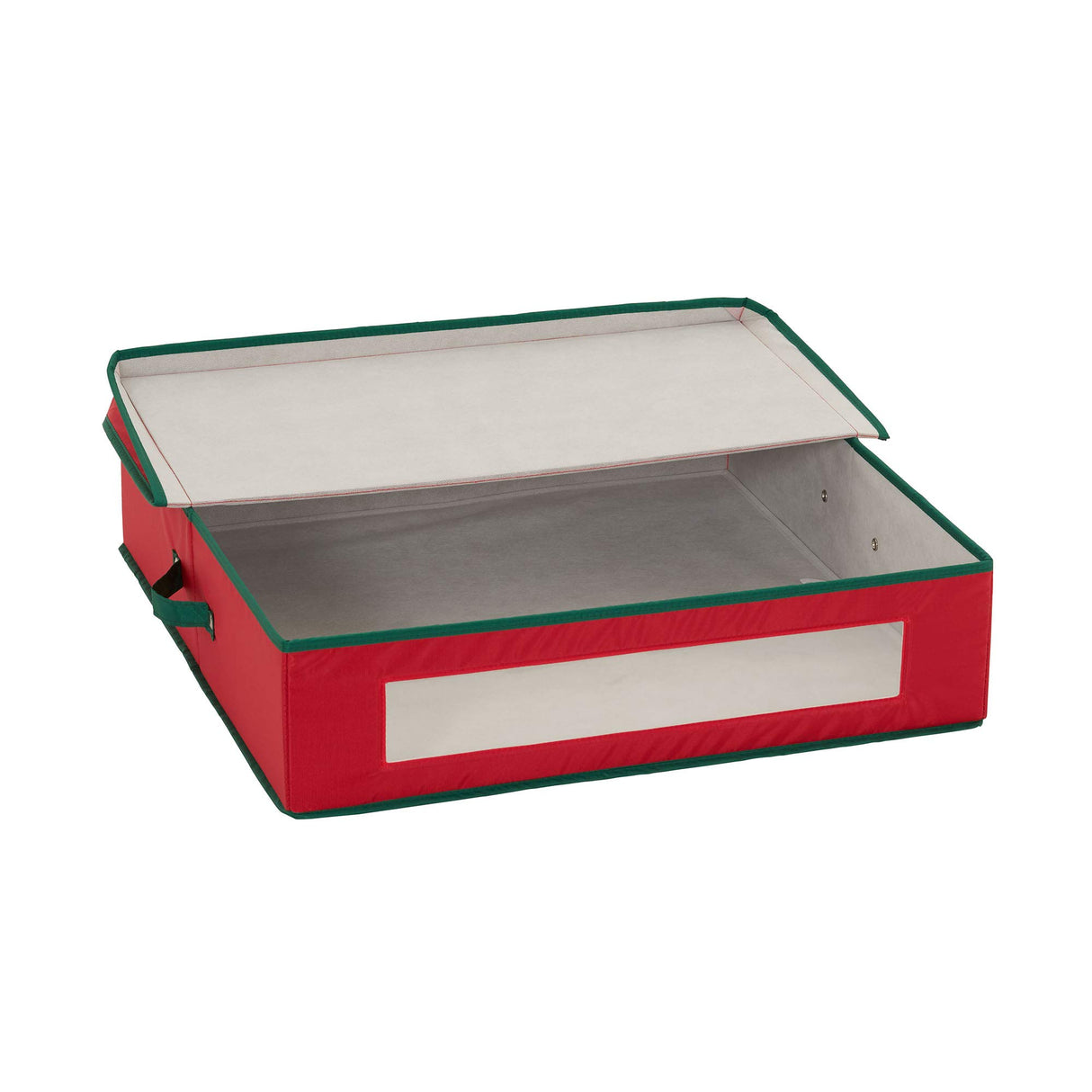 Household Essentials 24 inch Red Wreath Storage Container with Handles Green Household Essentials