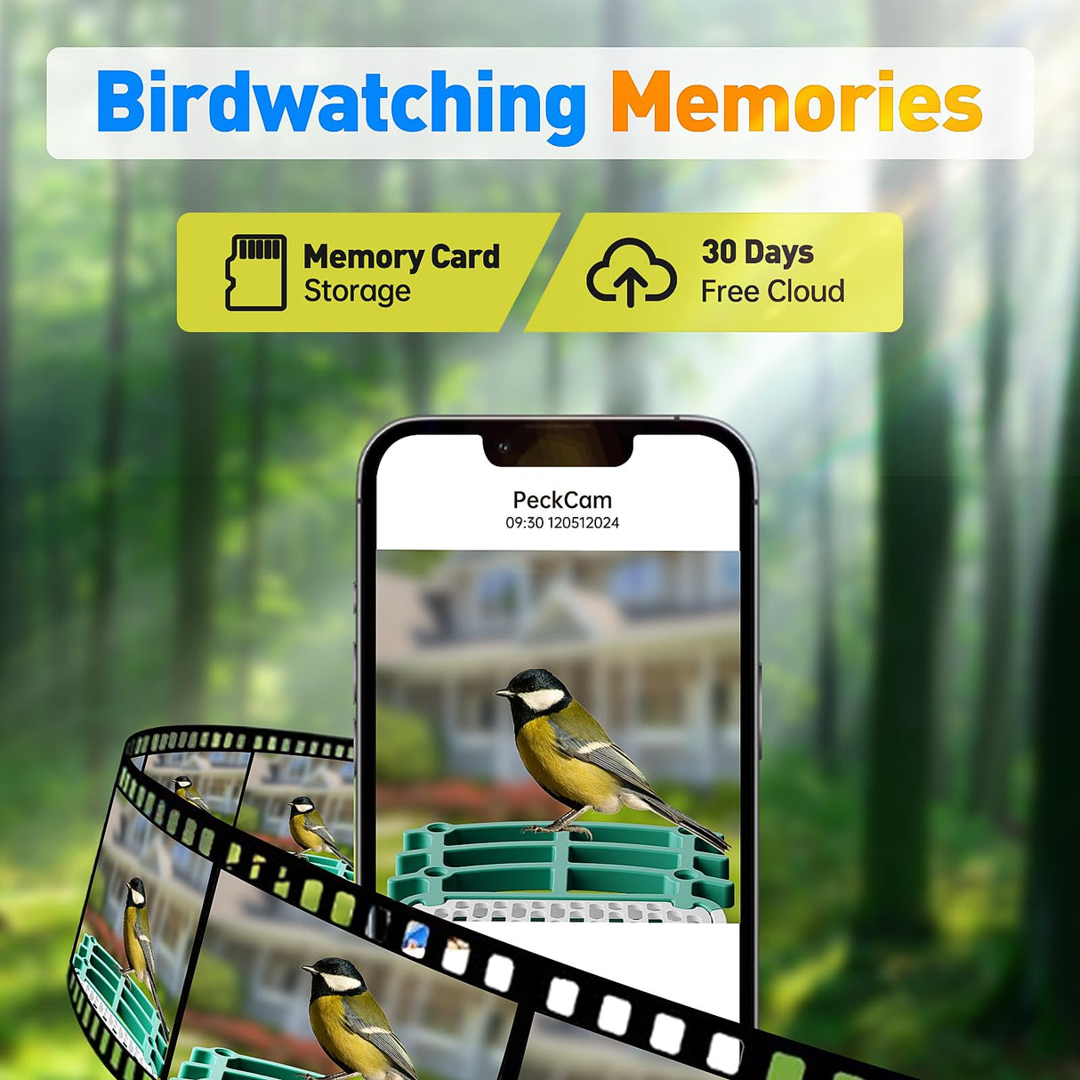 Smart Bird Feeder with Camera Solar Powered, 2.5K HD AI Identify Species, Smart Bird House with Cam, Auto Capture Animal Videos, Instant Notifications, Gift for Animal Lovers and Mom Dad Bsemax