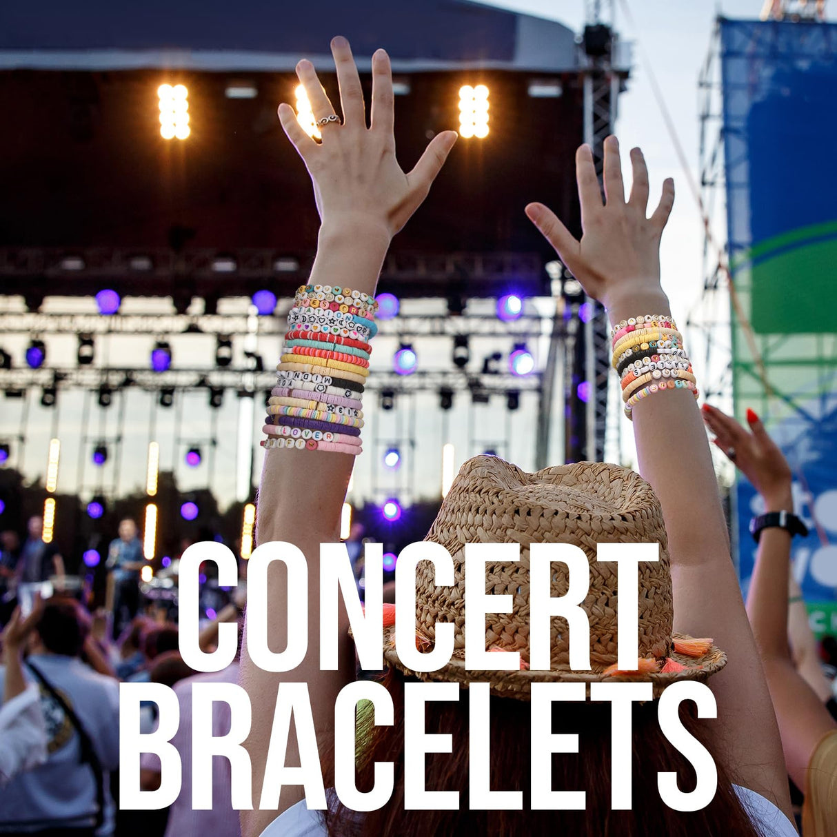 Pizooro Friendship Bracelet Kit with 96 Colors,13440 Clay Beads,1470 Letter Beads for Jewelry Making - 5 Styles of Round Alphabet, Number& Pattern Beads with 4 Elastic Strings, Crafts Gift for Teens Pizooro