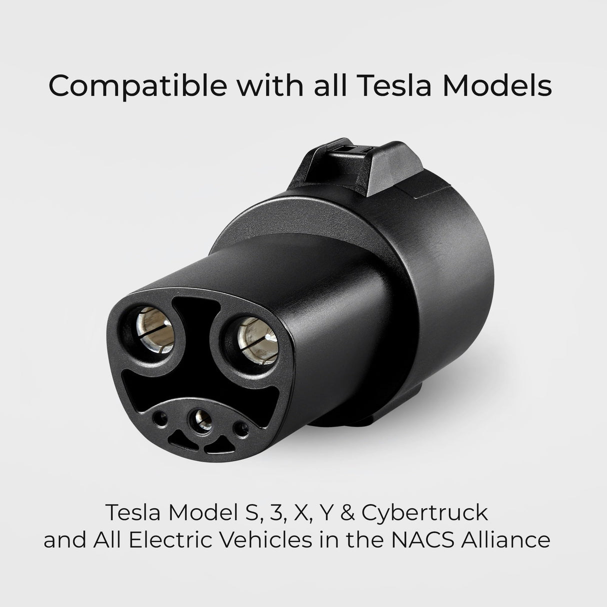 Lectron J1772 to Tesla Adapter 80 Amp (250V) - EV Charging Adapter Compatible with Tesla Model S/3/X/Y/Cybertruck and All Electric Vehicles in The NACS Alliance (Black) Lectron