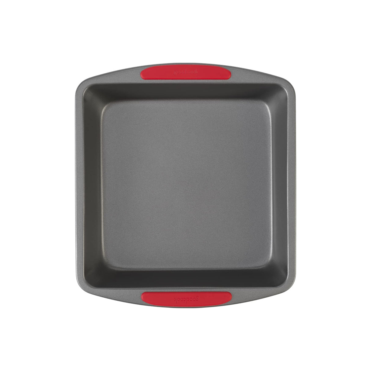 GoodCook MegaGrip 8” x 8” Non-Stick Square Baking Pan with Silicone Grip Handles - Heavy-Gauge Steel Cake Pan Baking Dish for Brownies, Bread, Cake, Baked Goods GoodCook