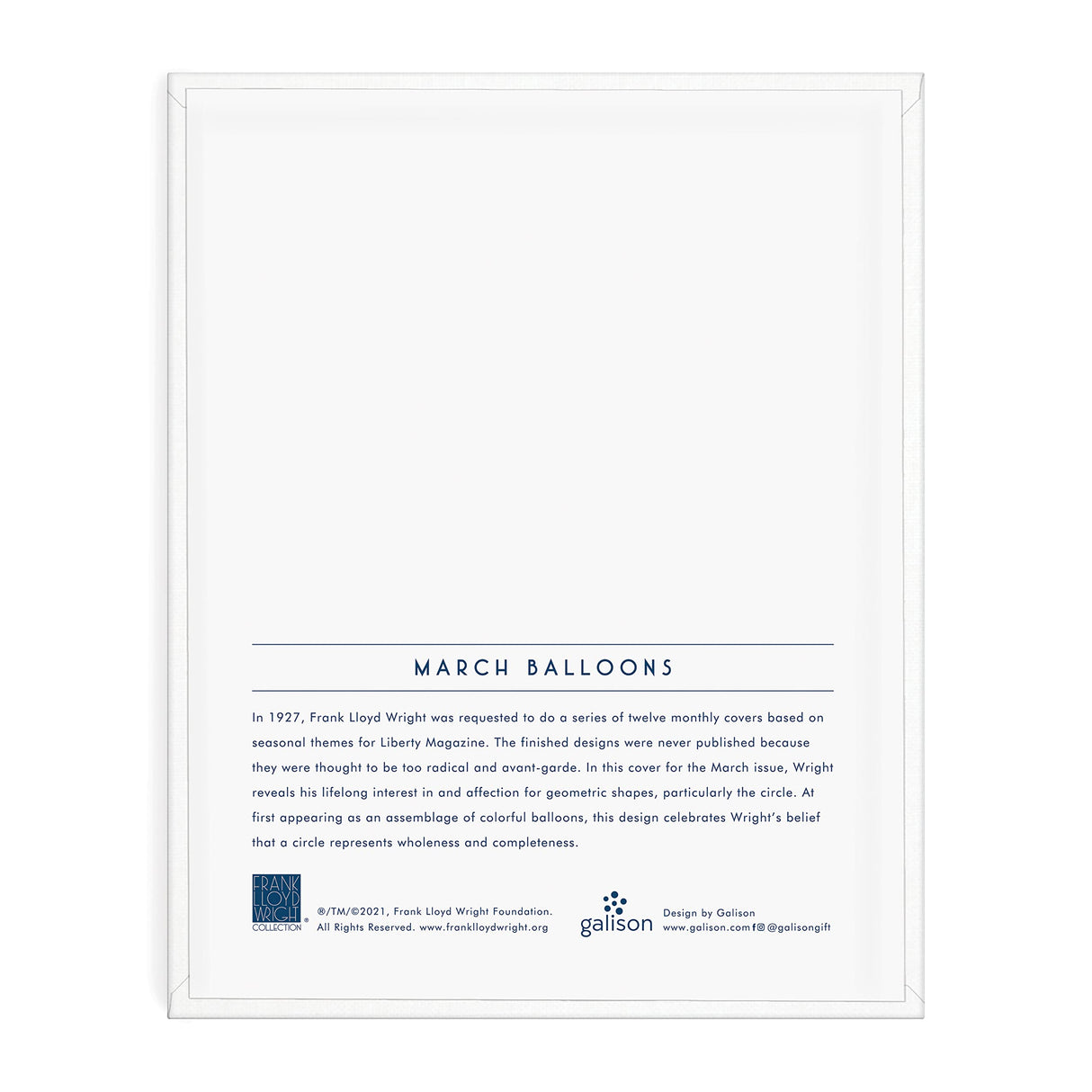 Galison Frank Lloyd Wright March Balloons Paint by Number Kit from Includes 1 Canvas (8” x 10"), 1 Wooden Easel, 2 Paint Brushes & 6 Acrylic Paints, DIY Art Kit with Stunning Design Galison