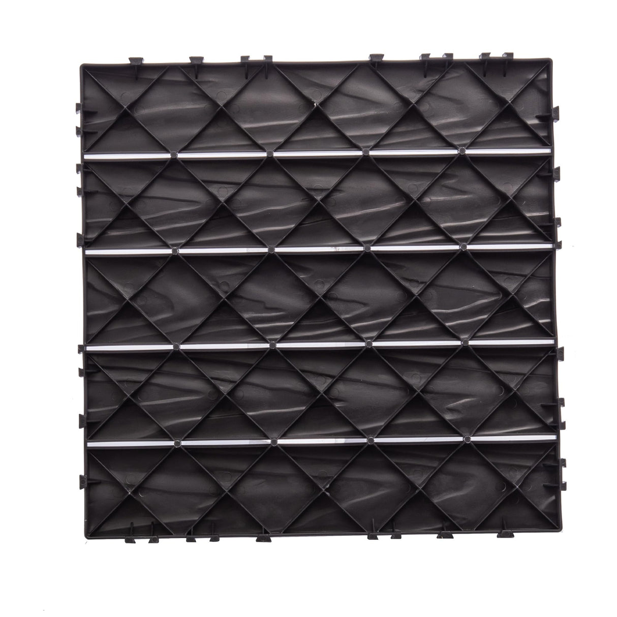 76-Pack Interlocking Deck Tiles - 11.42"x11.42" Dark Gray Polypropylene Flooring, 68.80 Sq.Ft Waterproof & Moisture-Proof Outdoor Patio Tiles, Easy Snap-Together Installation! Zjjseloru