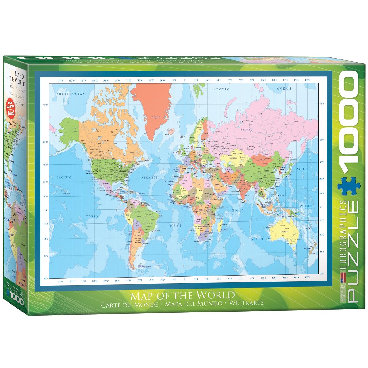 EuroGraphics Modern Map of The World Puzzle (1000-Piece) EuroGraphics