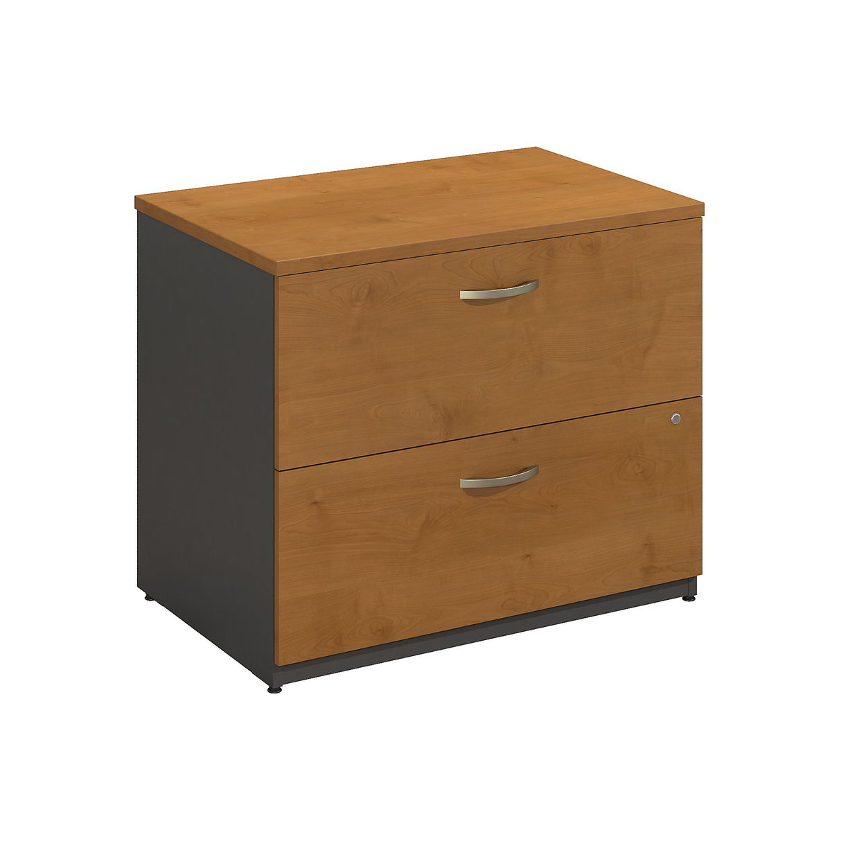 Bush Business Furniture Series C 2 Drawer Lateral File Cabinet-Assembled, Locking Document Storage for Home or Professional Office, 36W, Natural Cherry Bush Business Furniture