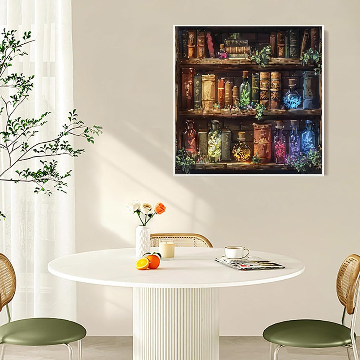 AIBOERL Diamond Painting Kits for Adults -Books DIY 5D Diamond Art Kits Full Drill Diamond Dots Paintings with Diamonds Gem Art and Crafts Home Decor 【13.78x13.78inch】 AIBOERL