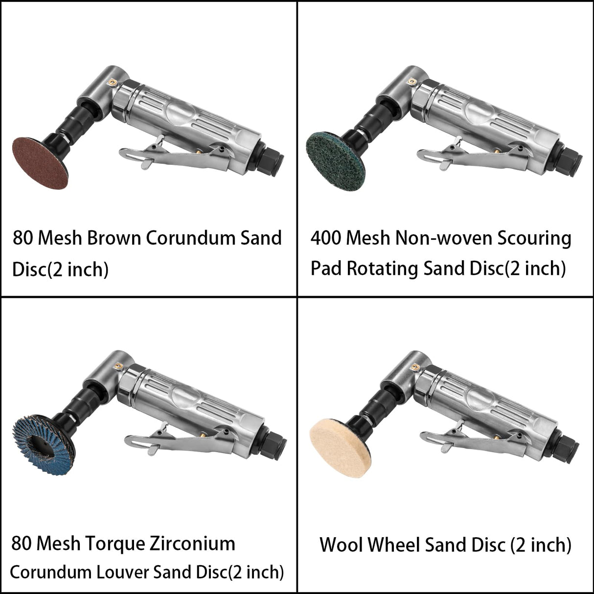 Right Angle Air Die Grinder With 22 Grinding Discs,1/4 inch Pneumatic Die Grinder Tool,Mini Angle Grinder Kit For Grinding,Polishing,Deburring YoShin