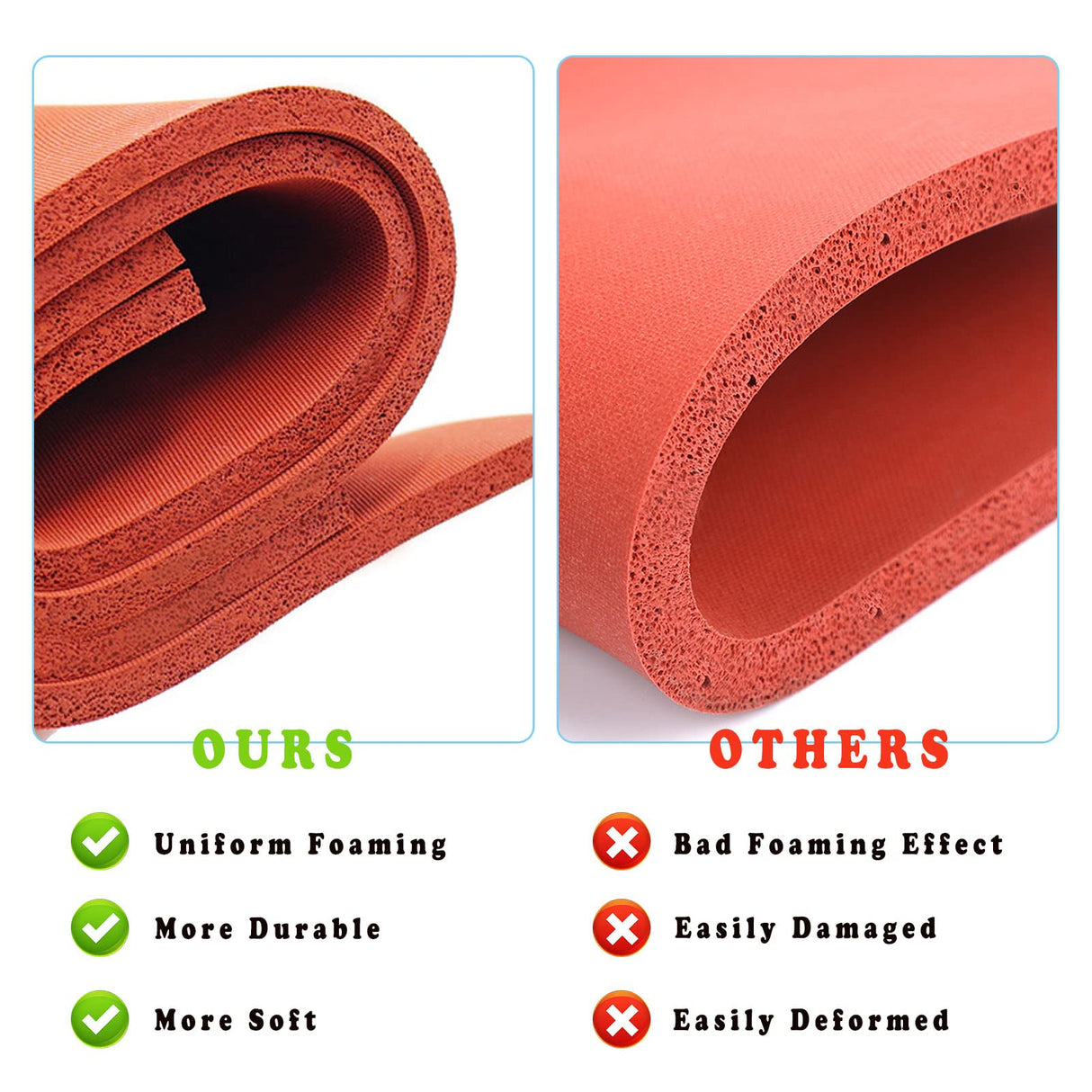 12x15 Inch Silicone Heat Press Mat Pad 0.3 Inch Thickest Sublimation Silicone Mat for Heat Press Machine Flat Heat Transfer Press Replacement Pad HENWASAI