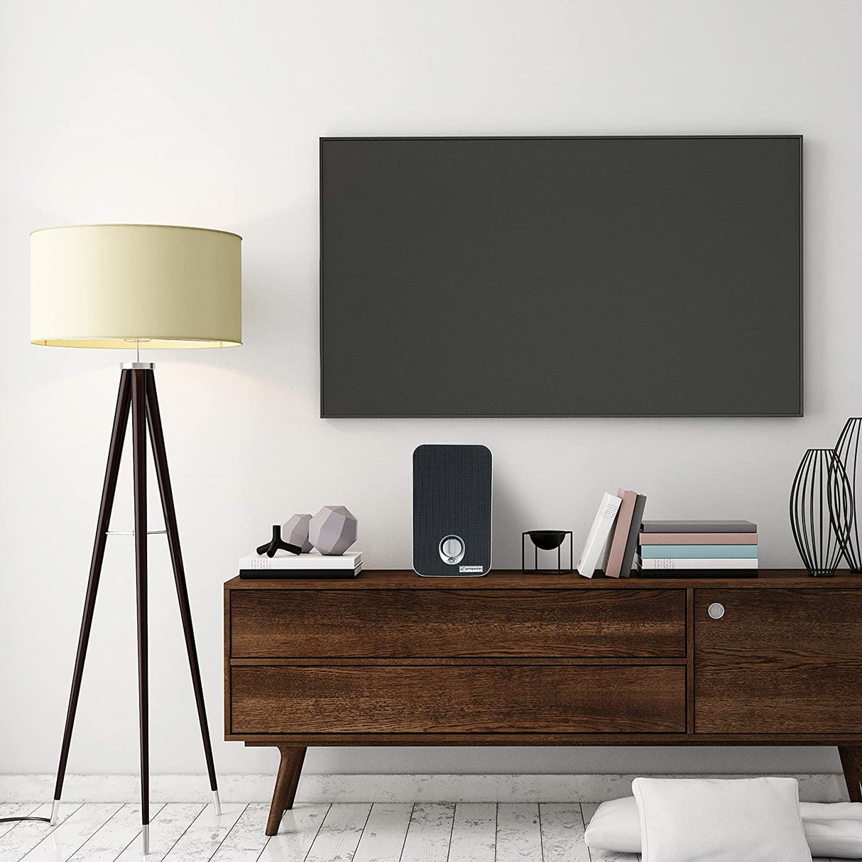 GermGuardian Air Purifier for Home with HEPA Filter, Removes 99.97% of Pollutants, Covers up to 375 Sq. Foot Room in 1 Hr, UV-C Light Helps Reduce Germs, Zero Ozone Verified, 11", Silver, AC4100CA GermGuardian