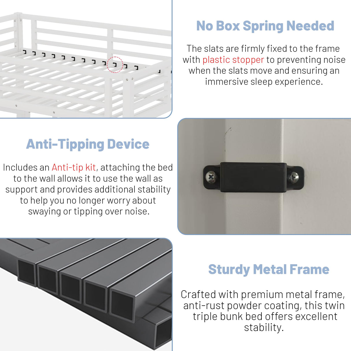 MoproBeti Full Size Loft Bed with Desk and Stairs,Metal Gaming Loft Bed with LED,Charging Station, High Loft Bed Full with Storage Shelves,Wardrobe and Drawers for Kids Teens, Adults, White MoproBeti