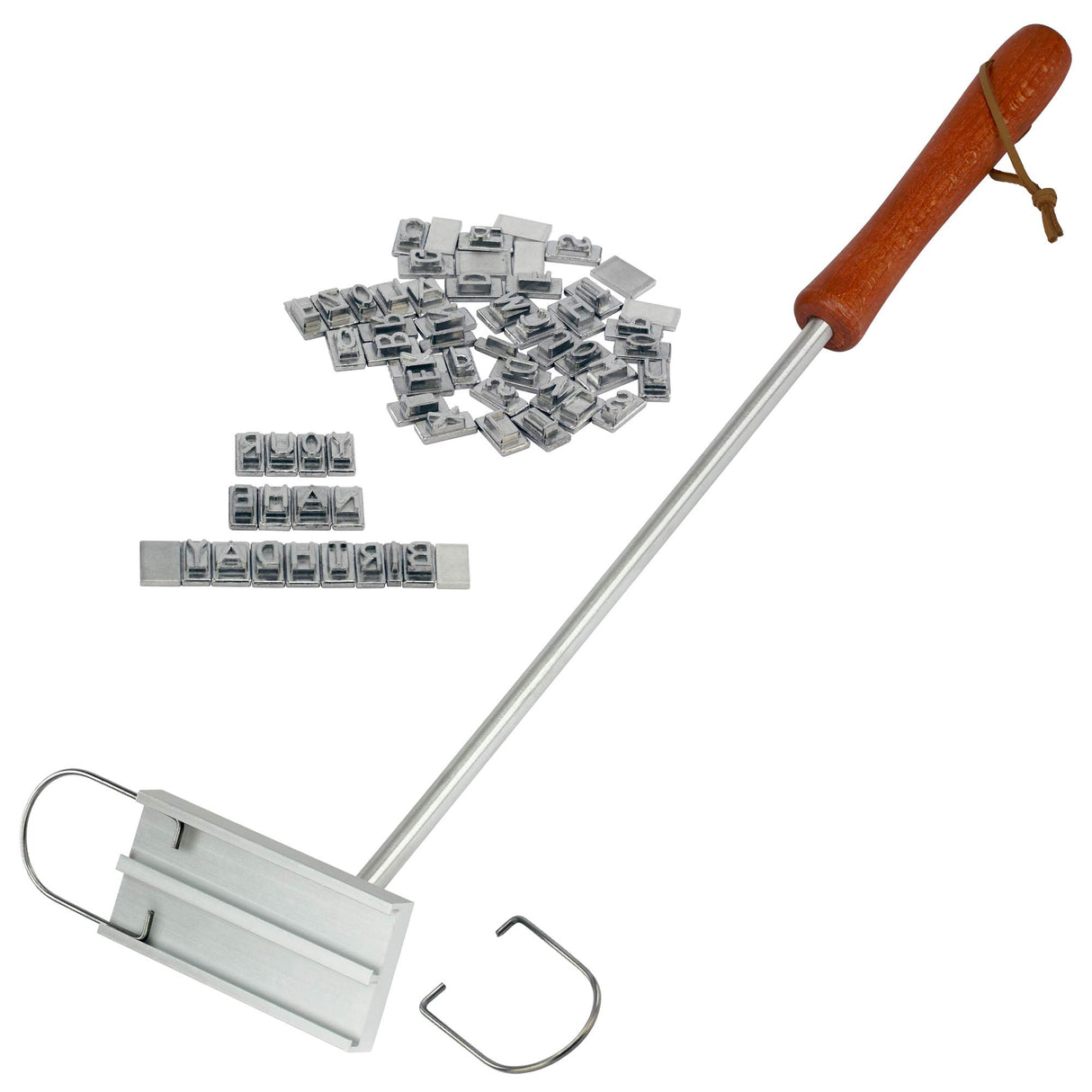 Barbuzzo Custom BBQ Branding Iron - Personalise Your Meat with Changeable Letters for Steaks, Burgers, and More Barbuzzo