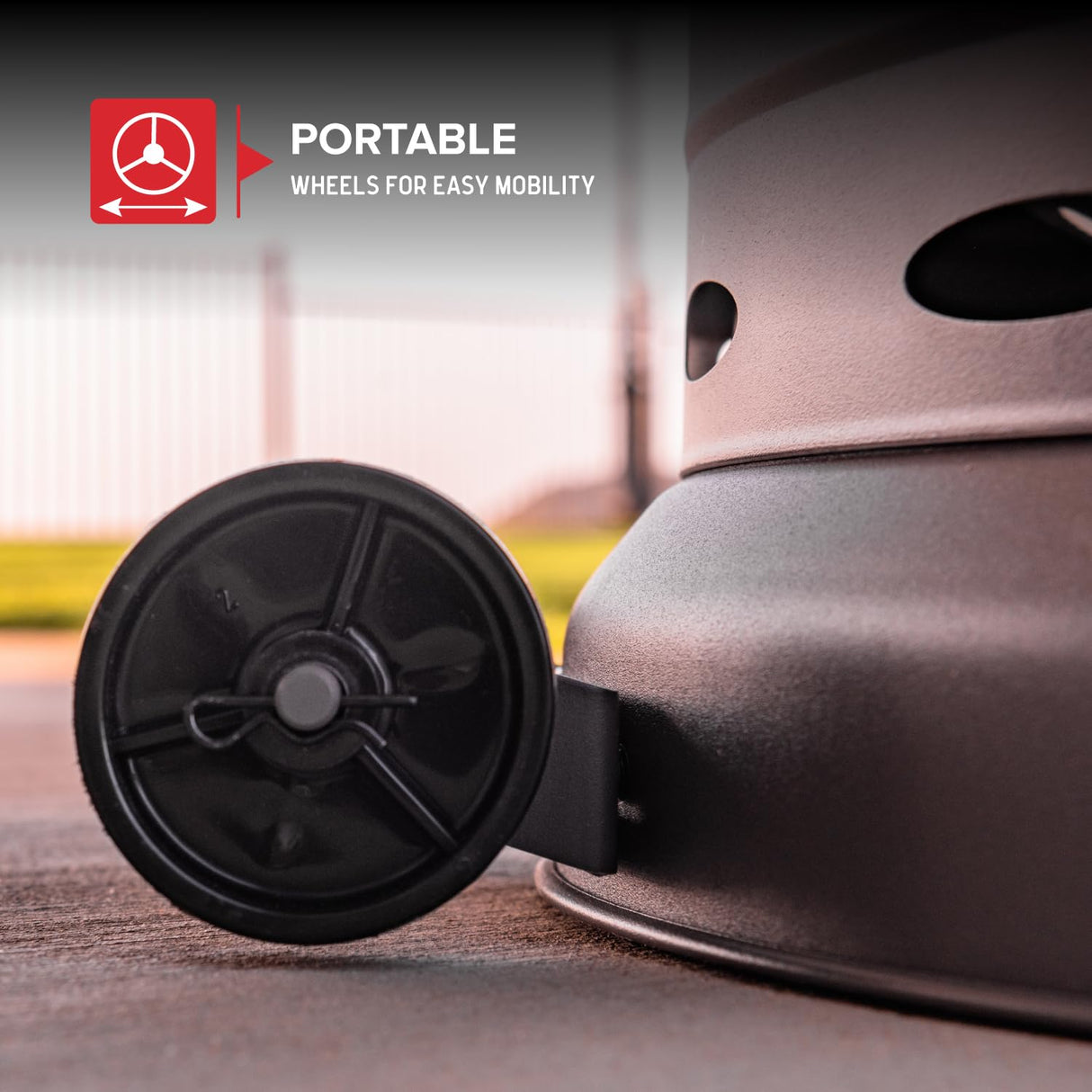 Nexgrill Sundara 92" Bronze Outdoor Patio Heater, 48,000 BTUs, 2 Wheel Transport, Electronic Ignition, Easy Tank Access, Control Knob, Propane Heater for Porch, Garden, Backyard - 920-01002 Nexgrill