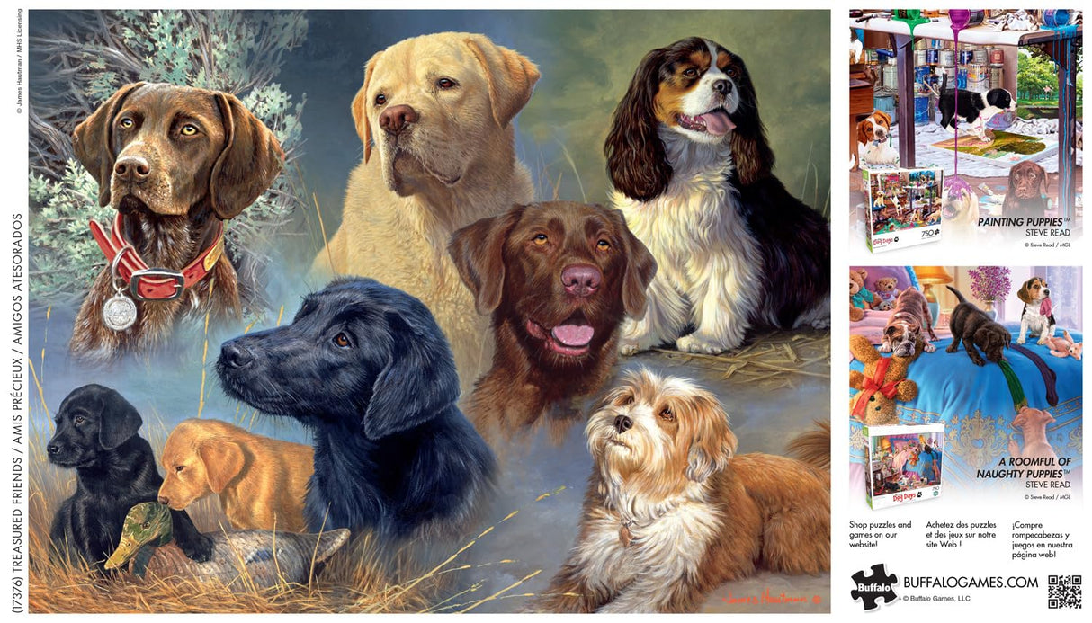 Buffalo Games - James Hautman - Treasured Friends - 750 Piece Jigsaw Puzzle for Adults -Challenging Puzzle Perfect for Game Nights - Finished Size is 24.00 x 18.00 Buffalo Games