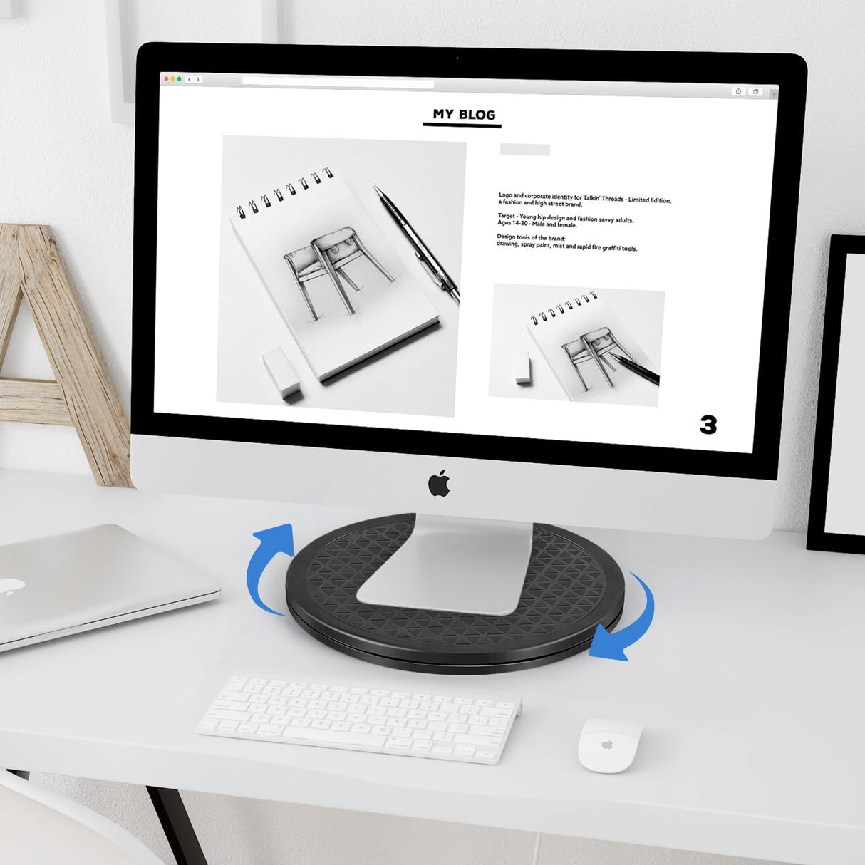 Lazy Susan 10 inch with Steel Ball Bearings,Heavy Duty Rotating Swivel Stand,Lazy Susan Turntable for Flat Panel Monitors, TV's, Potted Plants, Stereo Speakers, Lazy Susan Turntable Organizer CTTZCKJ