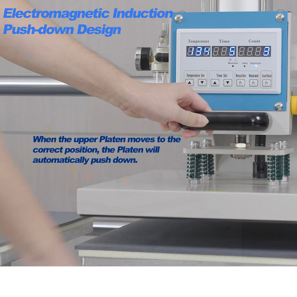 WUMSTOT Heat Press 16x24 Machine: Pneumatic Dual Platen Heat Press with Portability Stand & Up-Sliding Function - Large Format Sublimation Transfer Machine for Professional Printing WUMSTOT