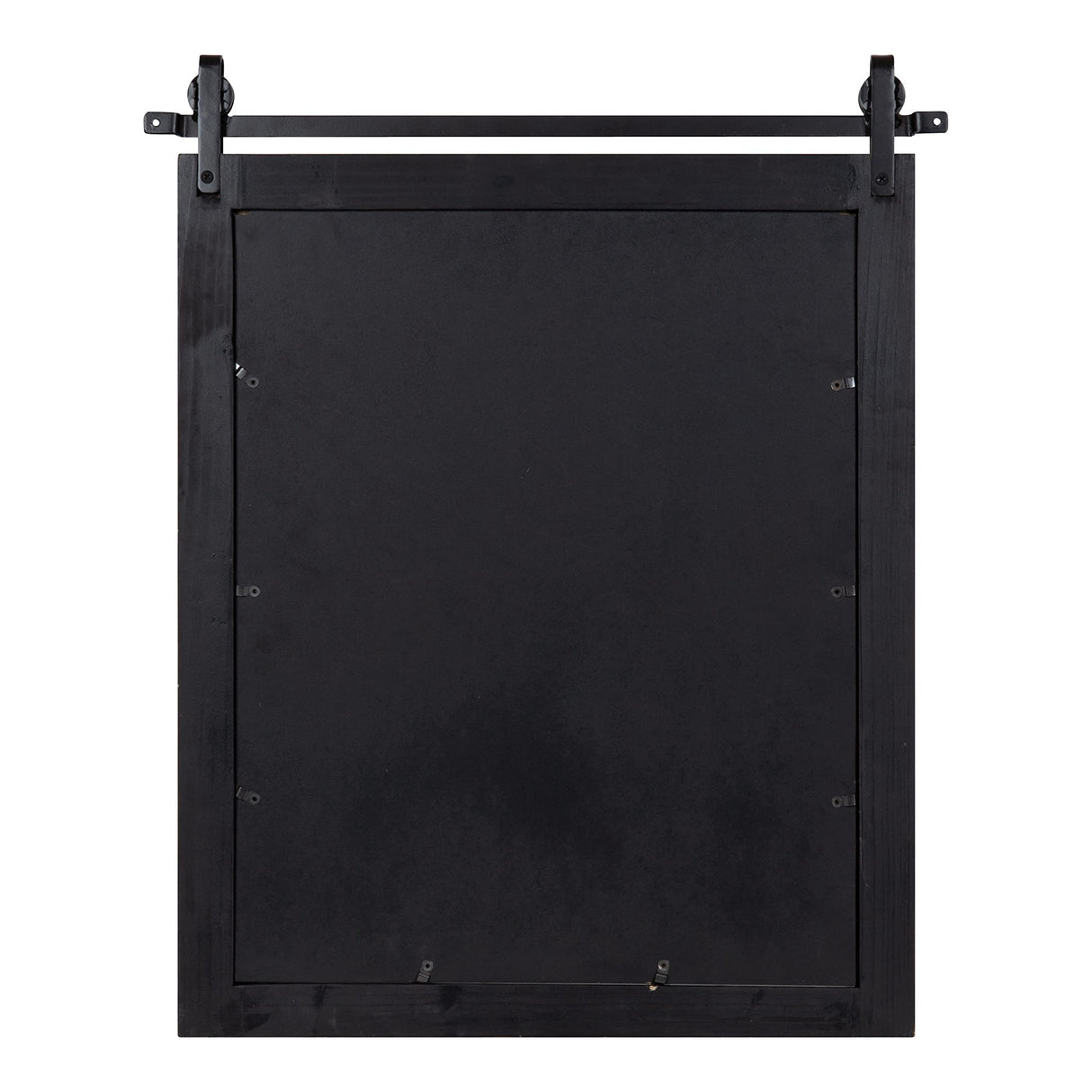 Kate and Laurel Cates Farmhouse Wooden Collage Picture Frame, 21x26 Matted to (4) 5x7, Rustic Natural Brown, Photograph Frame Fitting Four 5x7 Images with Barn Door-Inspired Design Kate and Laurel