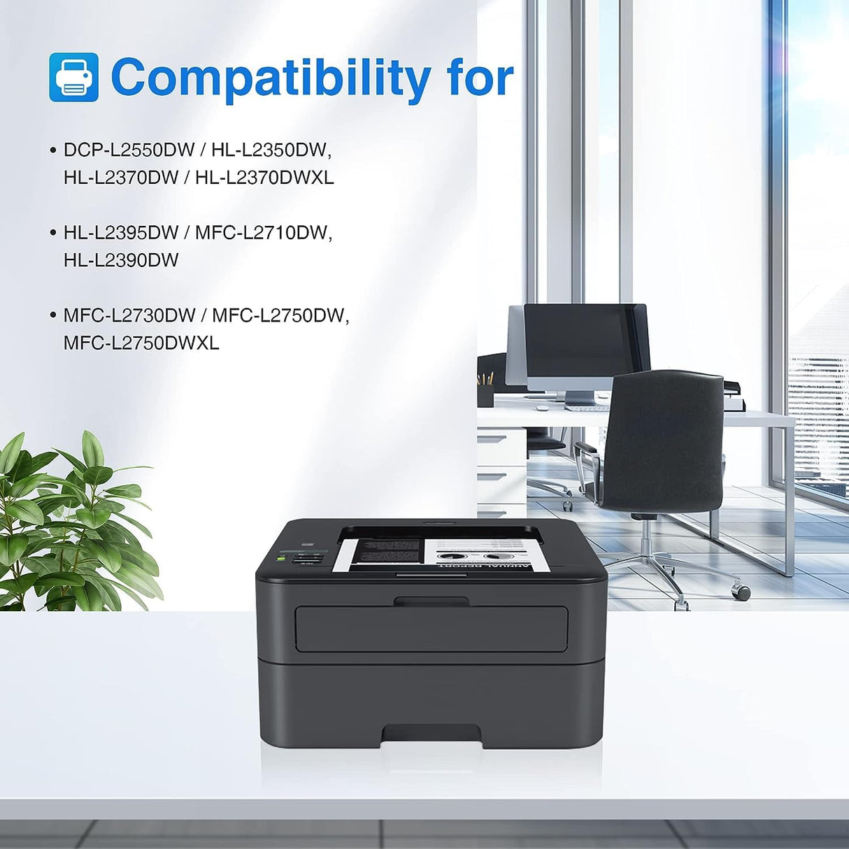 myCartridge Remanufactured Toner Cartridge Replacement for Brother TN760 TN-760 TN730 TN-730 for MFC-L2710DW MFC-L2750DW HL-L2350DW HL-L2370DW HL-L2395DW HL-L2390DW Printer(Black,TN760 2Pk) myCartridge
