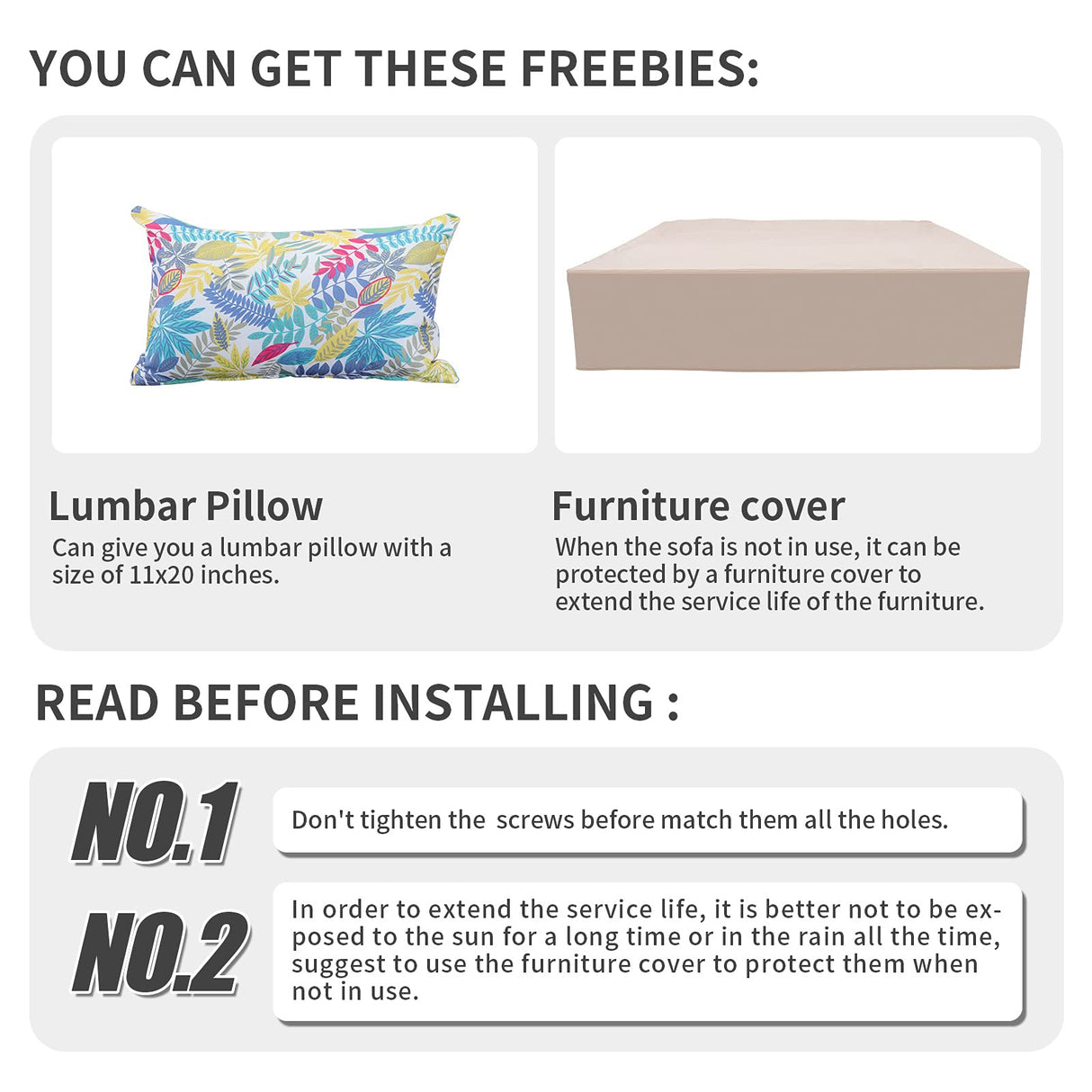 Outdoor Patio PE Wicker 5 Piece Furniture Set, Black Rattan Sectional Conversation Sofa Chair with Coffee Table,Khaki Cushion WAROOM