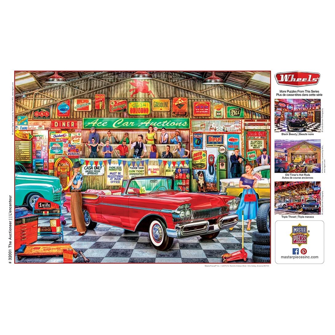 MasterPieces 750 Piece Jigsaw Puzzle for Adults, Family, Or Youth - The Auctioneer - 18"x24" Masterpieces