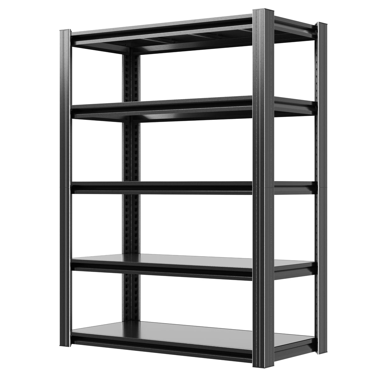 VIYET Garage Shelves, 63" H Garage Shelving Heavy Duty, 3000Lbs 5 Tier Adjustable Storage Shelves Suitable for Warehouse, Basement, Workshop,Require Assembly, 15.75" D*31.5" W *63" H(Black) VIYET