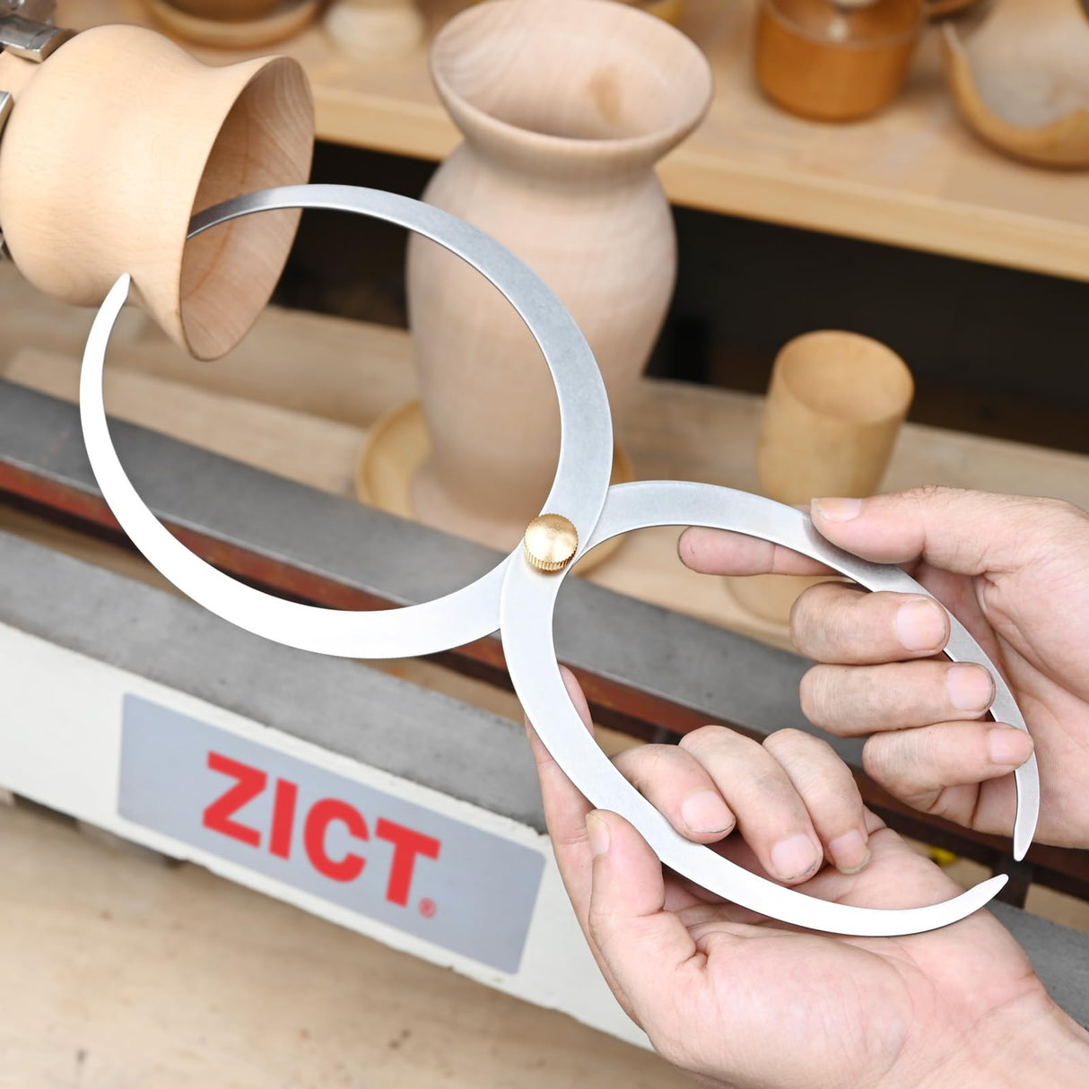 Woodturning Double Ended Bowl Calipers Stainless Steel 11Inch Woodworking Caliper Tools ZICT