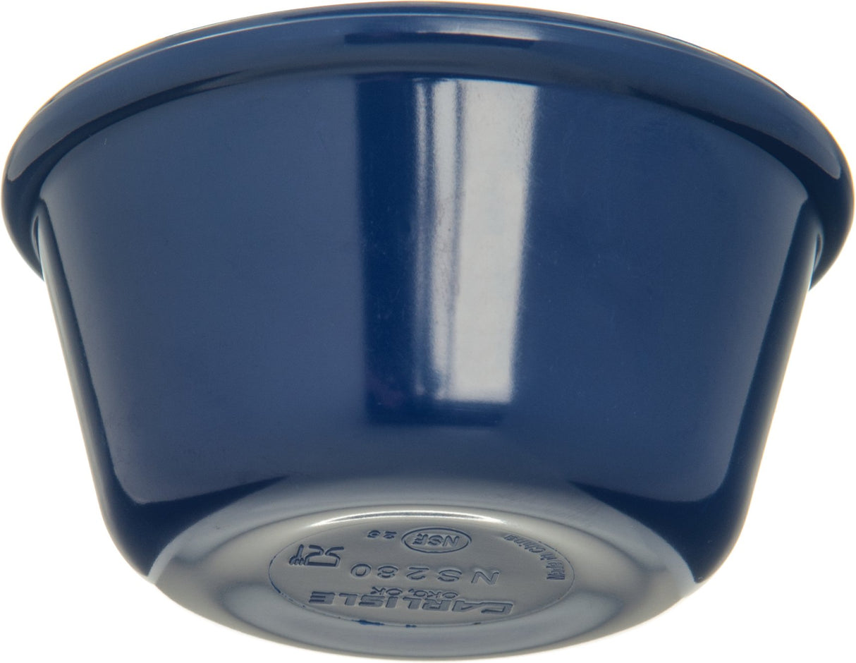 Carlisle FoodService Products Plastic Ramekins, Sauce Bowl For Catering, Kitchen, Restaurant, 3 Ounces, Cobalt Blue Carlisle FoodService Products