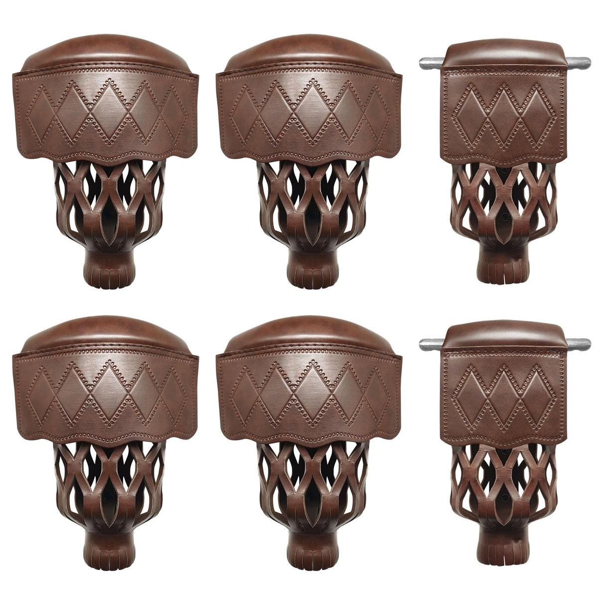 MoyanSuper Billiard Pool Table Pockets Heavy Duty PU Leather Billiard Pockets Set of 6,Including 4 Corner Pockets and 2 Side Pockets,Burgundy MoyanSuper