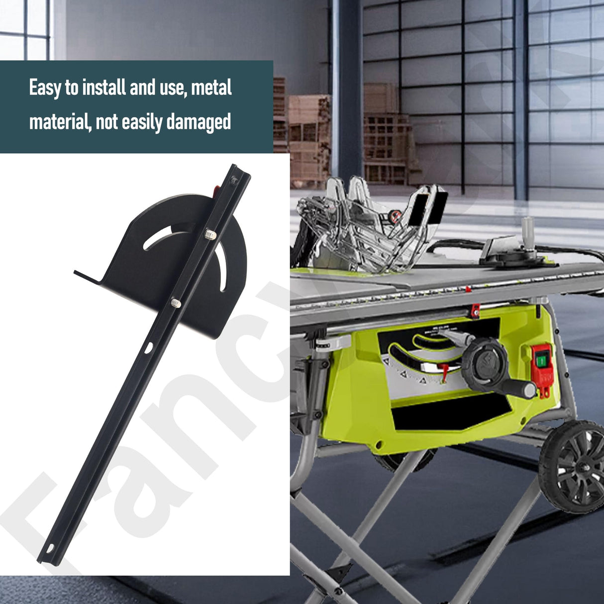 089240035706 Miter Gauge Compatible with Ryobi RTS23, RTS12 15 Amp 10” Compact Table Saw FancyTark