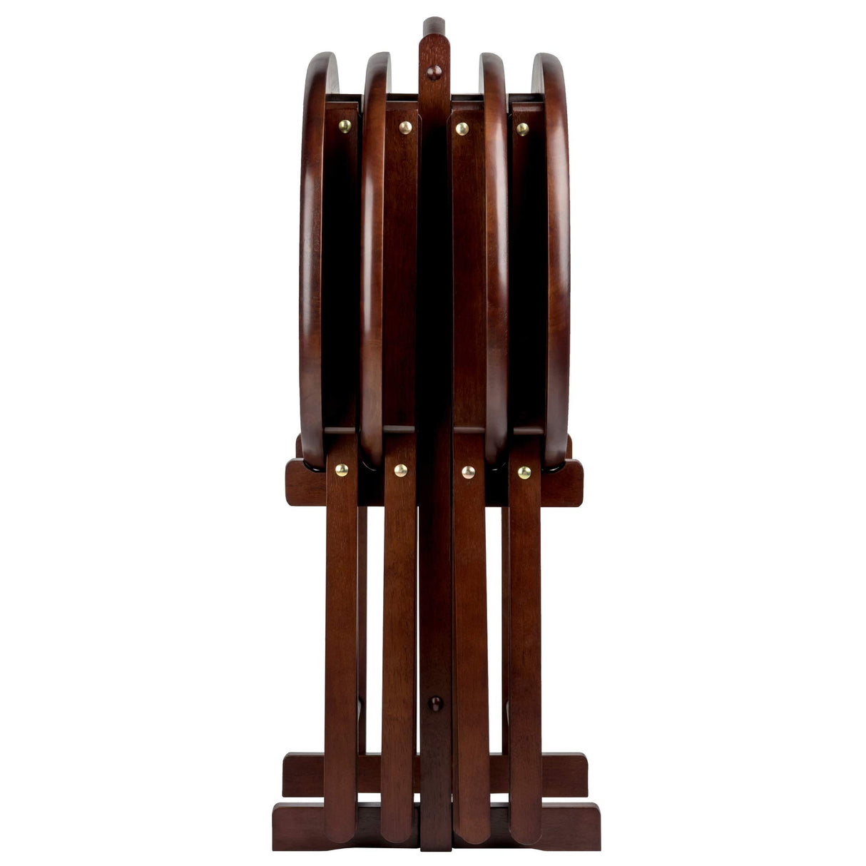 Winsome Nathan 5-PC Set Cappuccino Snack Table 23.7x15.83x25.51 Winsome