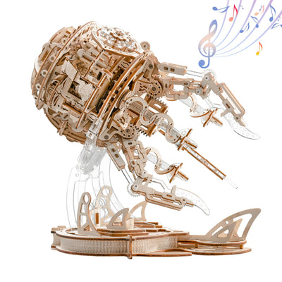3D Wooden Puzzles for Adults, 3D Puzzle Model Aurora Jellyfish Toys Building Kits, DIY Wood Crafts Cool Toy Hobbies for Men Women, Creative Assembly Gifts