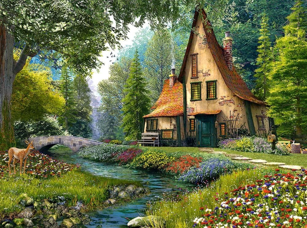Puzzle Toadstool Cottage 2000 Pieces Castorland
