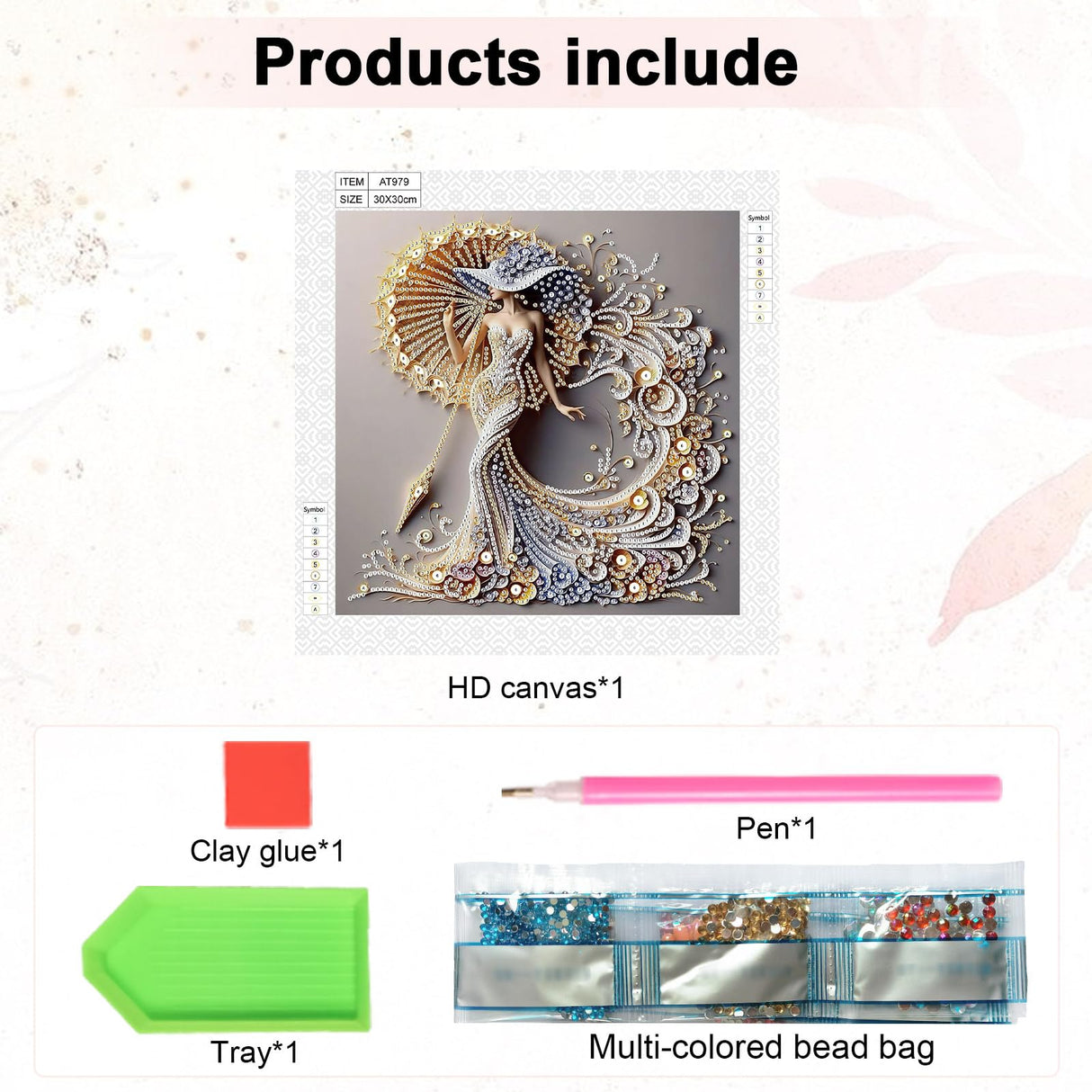 AiYuanzsh 5D Special Shaped Diamond Painting Kit - Charming Goddess Design, Unique Crystal Rhinestone Diamond Art Set for Beginners and Adults, Perfect for Home Wall Decor and Holiday Gifts AiYuanzsh