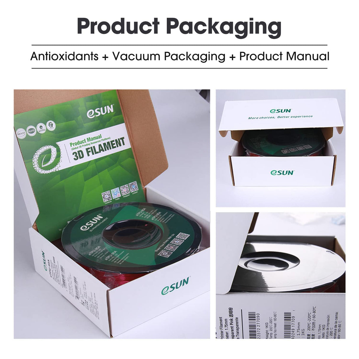 eSUN Silk PLA Filament 1.75mm, Silky Shiny 3D Printer Filament PLA, Dimensional Accuracy +/- 0.05mm, 1KG Spool (2.2 LBS) 3D Printing Filament for 3D Printers, Silk White eSUN