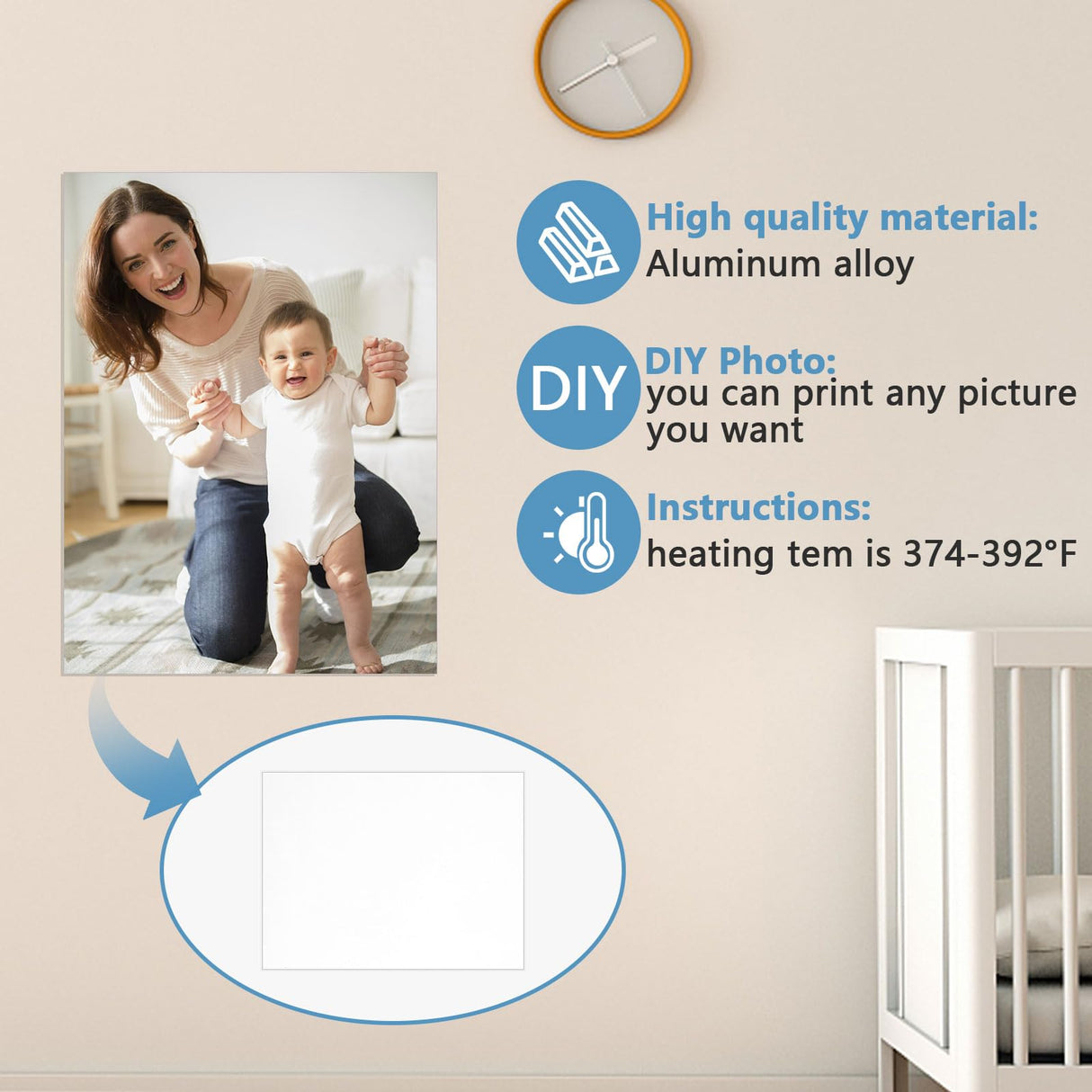 ABuff 24 PCS Sublimation Blanks Aluminum Sheet 4 x 6 Inch Photo Sign Blank Metal Sheet Wall Poster Frame Sublimation Blank for Sublimation Heat Press, White ABuff