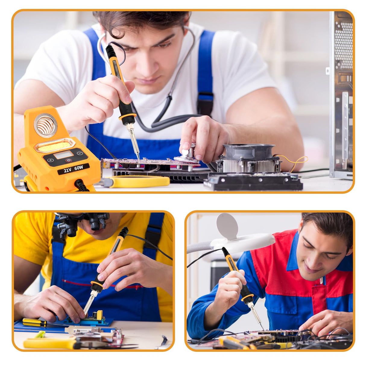 Cordless Soldering Iron for Dewalt 20V Max Battery,Digital LCD Display Soldering Station,Fast Heating Up Portable Soldering Iron for DIY, Appliance Repair,Wire Welding (Battery Not Included) LuckySlycyc