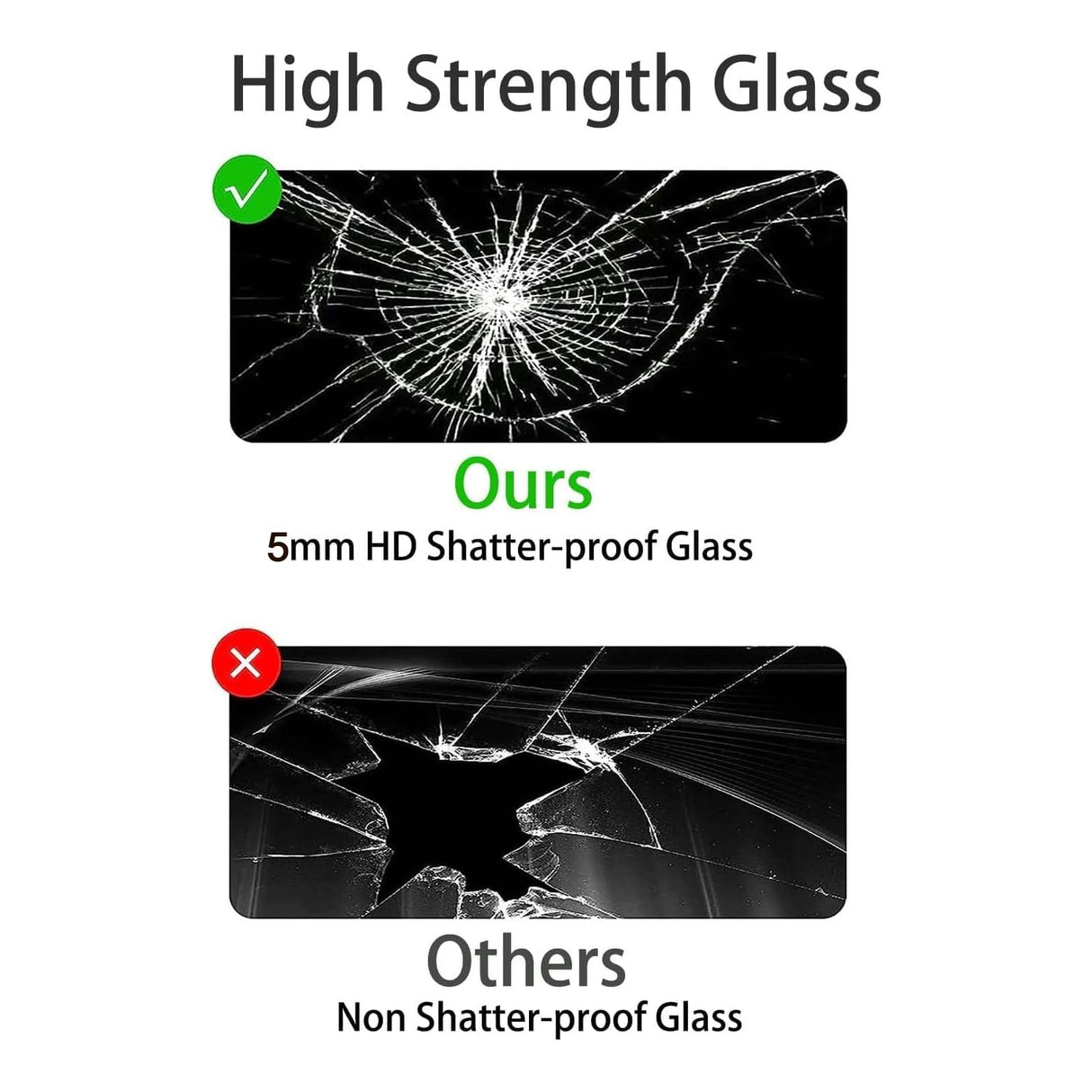 APRILSOUL Glass Display Cabinet 4-Shelf with Double Door, Curio Display Cabinet with 5mm Tempered Glass, Floor Standing Bookshelf for Bedroom, Living Room, 64 x 31.7 x 14.3 in, Black APRILSOUL