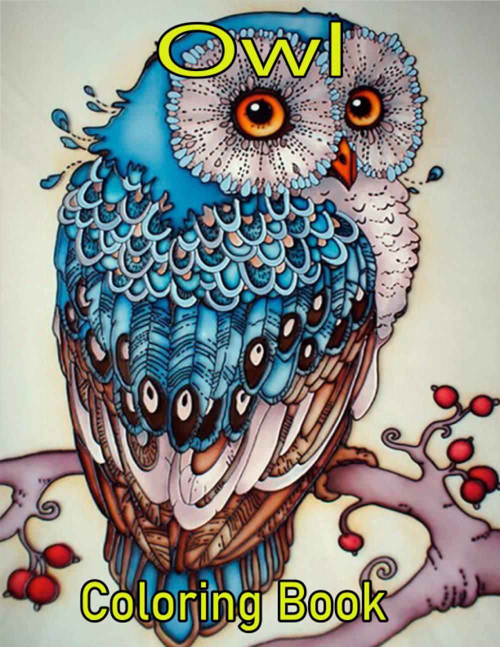 Owl coloring Book: Owls Adult Coloring Book: New and Expanded Edition with 50 Unique Designs Majosta