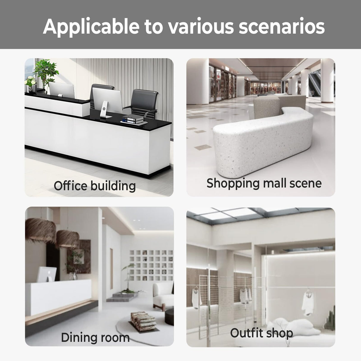 Nuipesn Reception Desk,Front Reception Counter Desk Checkout Office Desk with Lockable Drawer Reception Table Wooden Computer Desk for Office (Pure White+Black/Left,70.87" L*23.62" W*39.37" H) Nuipesn