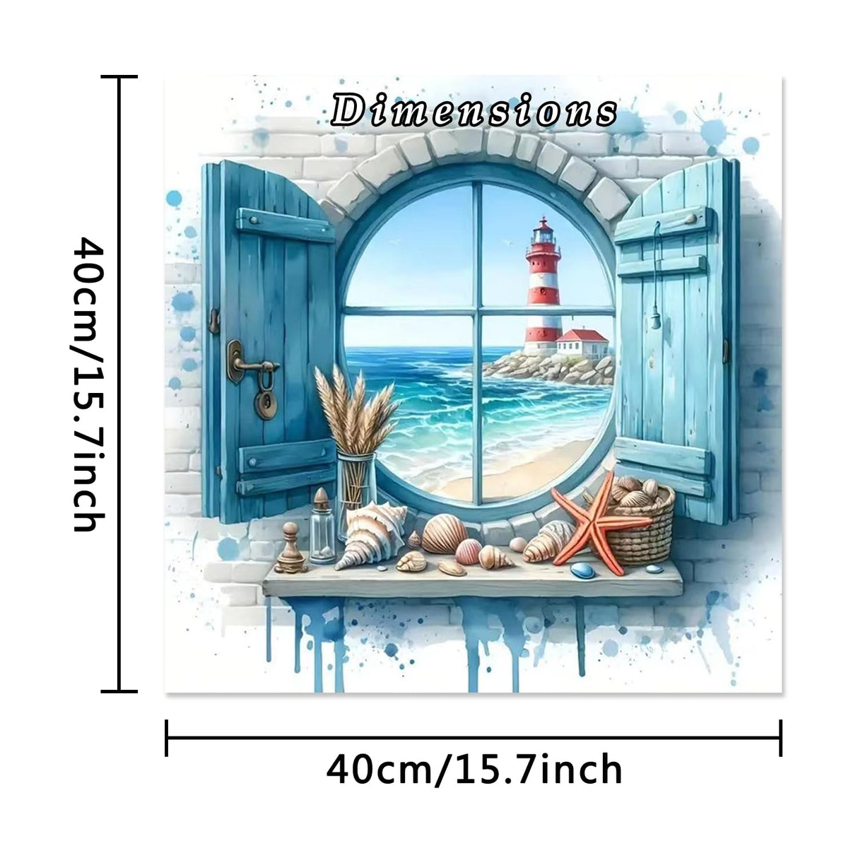 MBNTJHT Lighthouse Paint by Numbers Kit for Adults,DIY Lighthouse Landscape Acrylic Paint by Number Kits for Adult Beginners,Sea Scenery Oil Painting Kits for Home Wall Decor 16X16 Inch. MBNTJHT