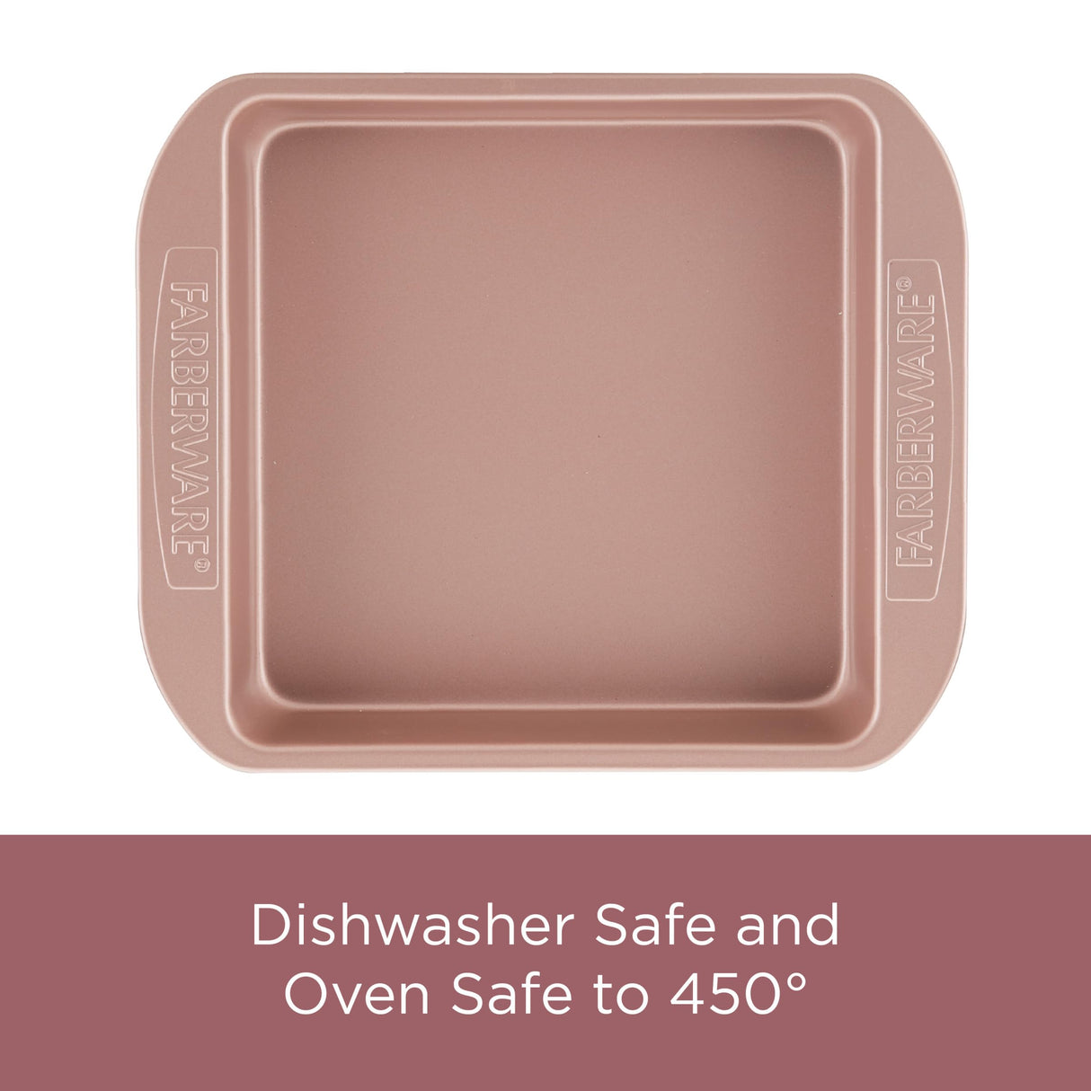 Farberware 47776 Nonstick Bakeware, Nonstick Muffin Pan / Cupcake Pan - 12 Cup, Rose Gold Red Farberware