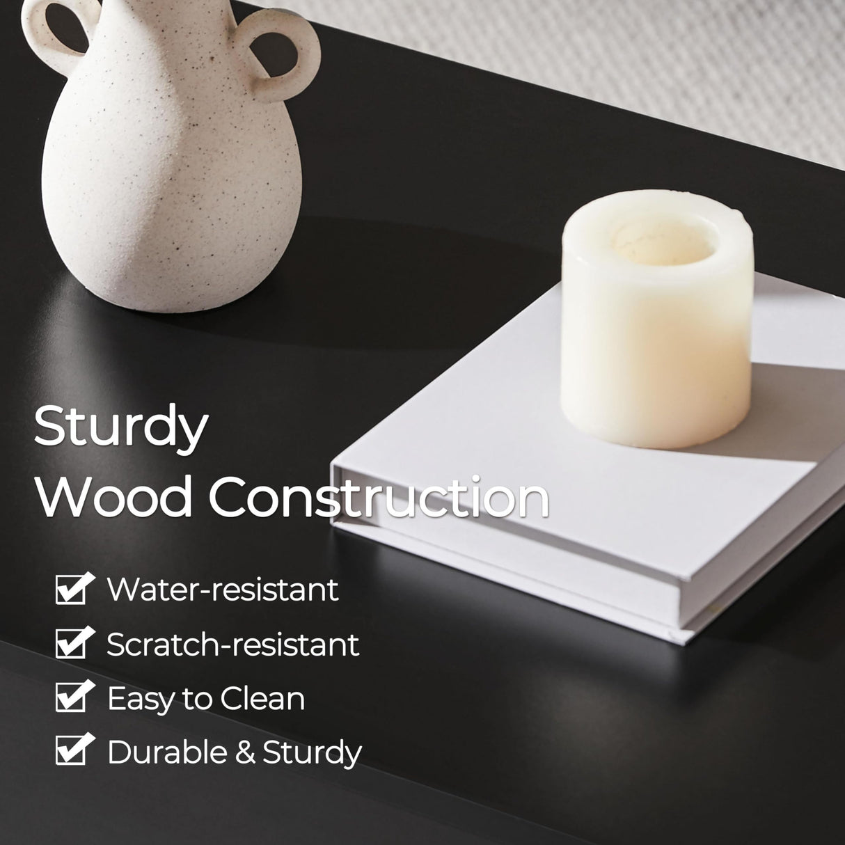 Yaheetech Lift Top Coffee Table with Hidden Compartment and Storage Shelf, Rising Tabletop Dining Table for Living Room Reception Room, 47.5in L, Black Yaheetech