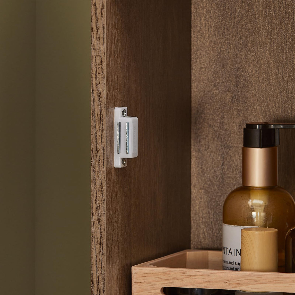 SoBuy Natural Bathroom Tall Cabinet with Drawer, Doors, and Adjustable Shelves SoBuy