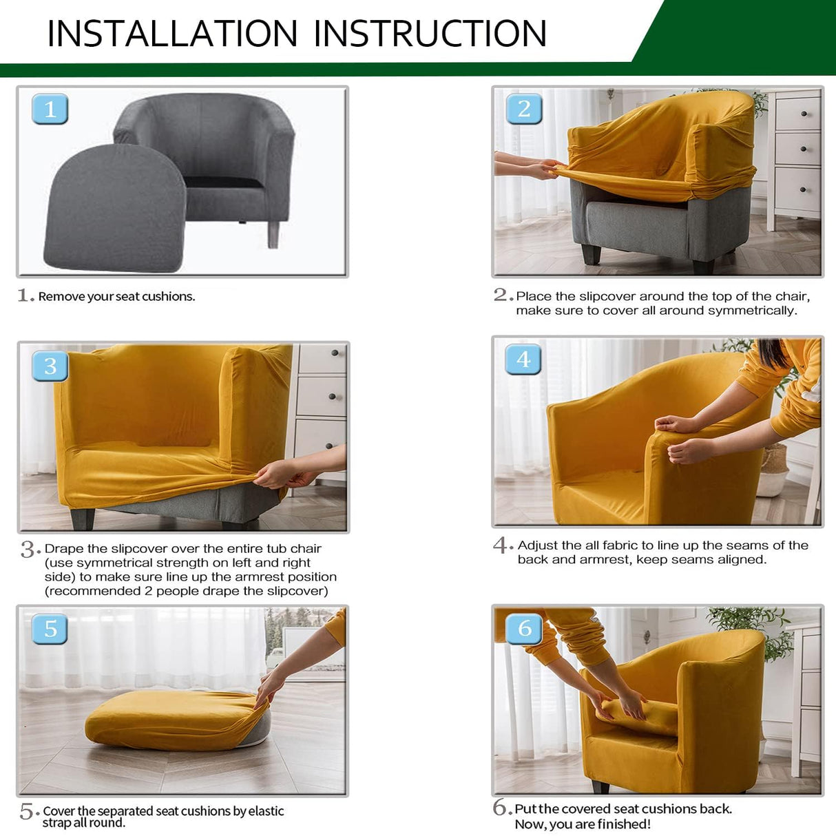 CRFATOP 2 Piece Club Chair Slipcover Stretch Barrel Chair Covers Jacquard Tub Chair Slipcovers Soft Armchair Sofa Cover Removable Furniture Protector Arm Chair Cover for Living Room,B09 CRFATOP